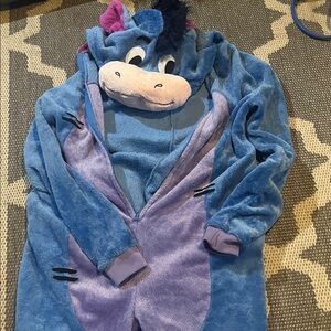 Cozy Blue and Purple Plush Onesie